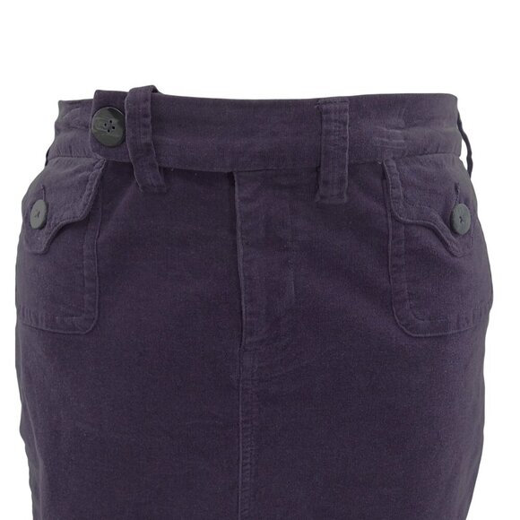 NWOT Avenue Purple Corduroy Pencil Skirt 14 Back to School Preppy Academic - Picture 8 of 12